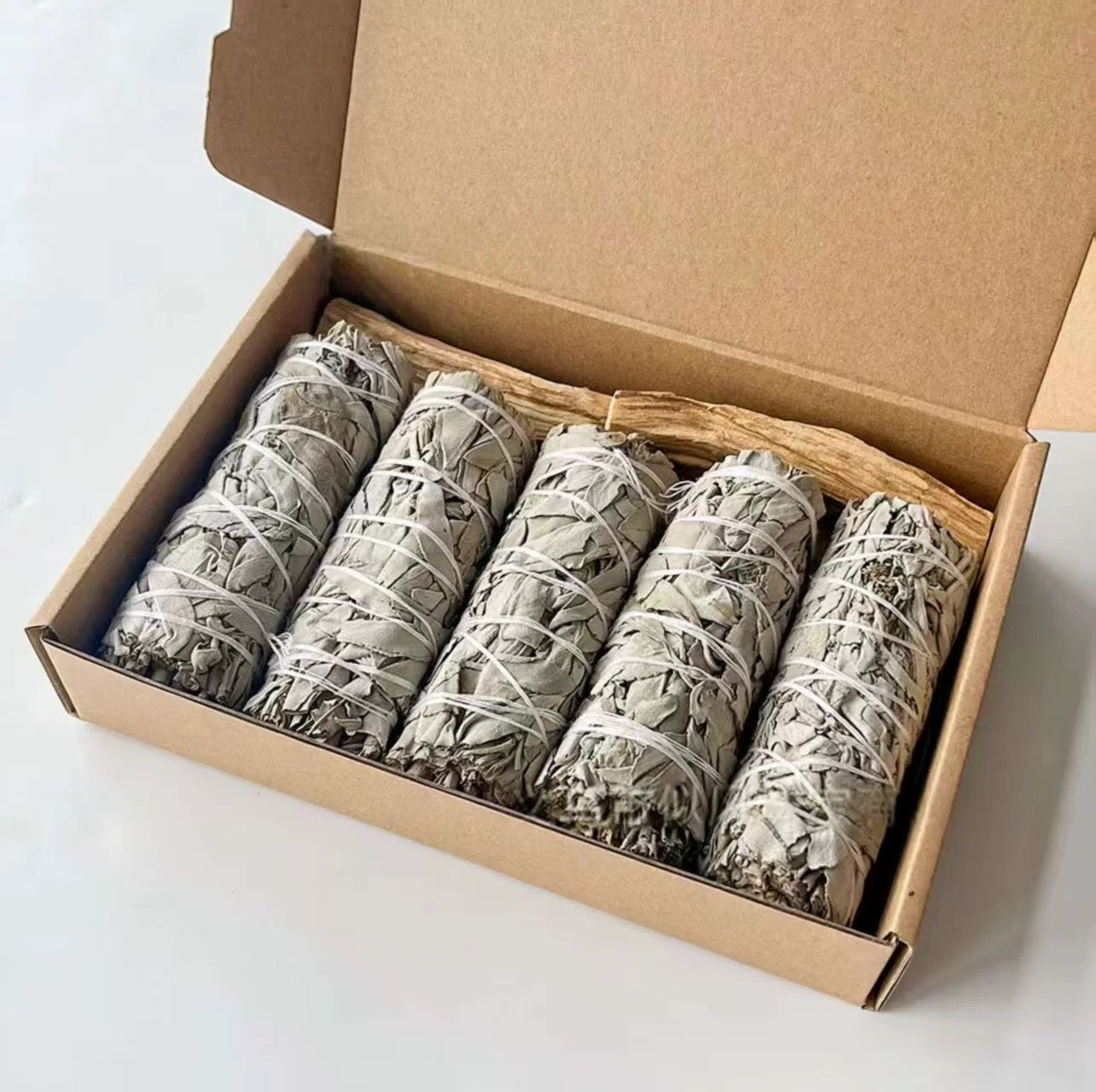 Crystal Incense Burner · Smudging & Purification Set｜Sage · Palo Santo · Cedar