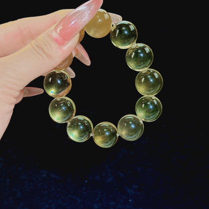 オックスノーズ結び技法を使用したシトリンブレスレット