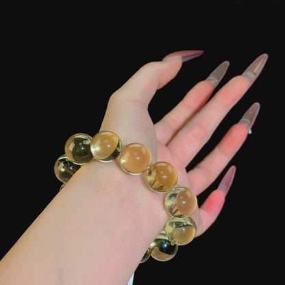 オックスノーズ結び技法を使用したシトリンブレスレット