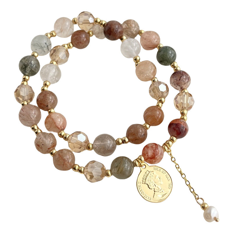 Riverlight Reverie · Multicolor Garden Quartz Wrap Bracelet
