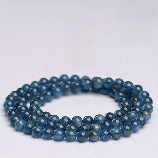 Teufelblauer Apatit Wickelarmband · Klarheit & Entschlossenheit