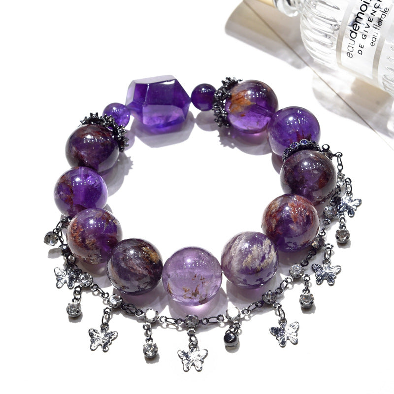 Mystic Bloom · Phantom Amethyst Butterfly Bracelet