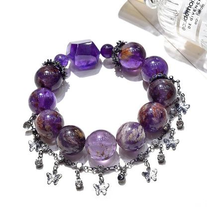 Mystic Bloom · Phantom Amethyst Butterfly Bracelet
