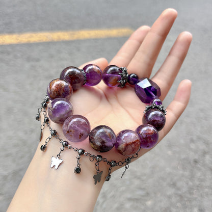 Mystic Bloom · Phantom Amethyst Butterfly Bracelet