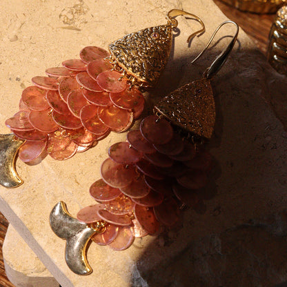 Gilded Scales · Vintage Fish-Inspired Dangle Earrings