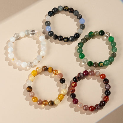 Five Wealth Paths · Natural Crystal Elemental Bracelets