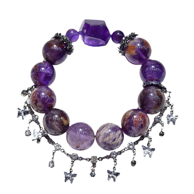 Mystic Bloom · Phantom Amethyst Butterfly Bracelet