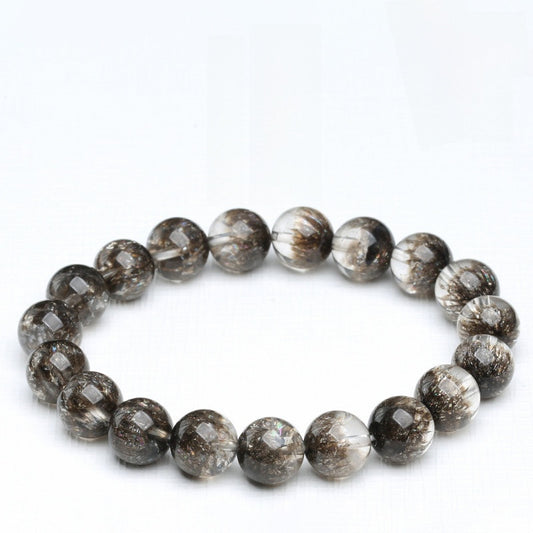 Black Currant Super Seven Bracelet · Natural Crystal for Protection & Focus