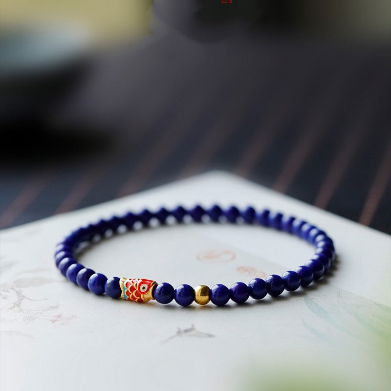 Koi Luck · Lapis Lazuli Bracelet